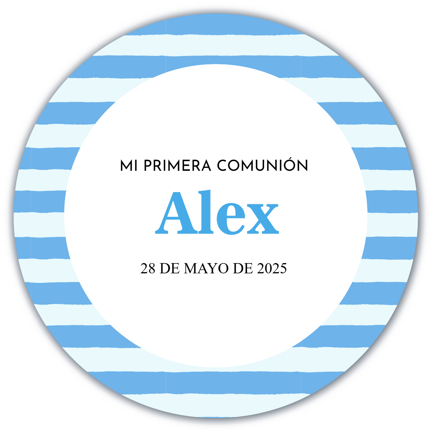 Pegatina comunión niño