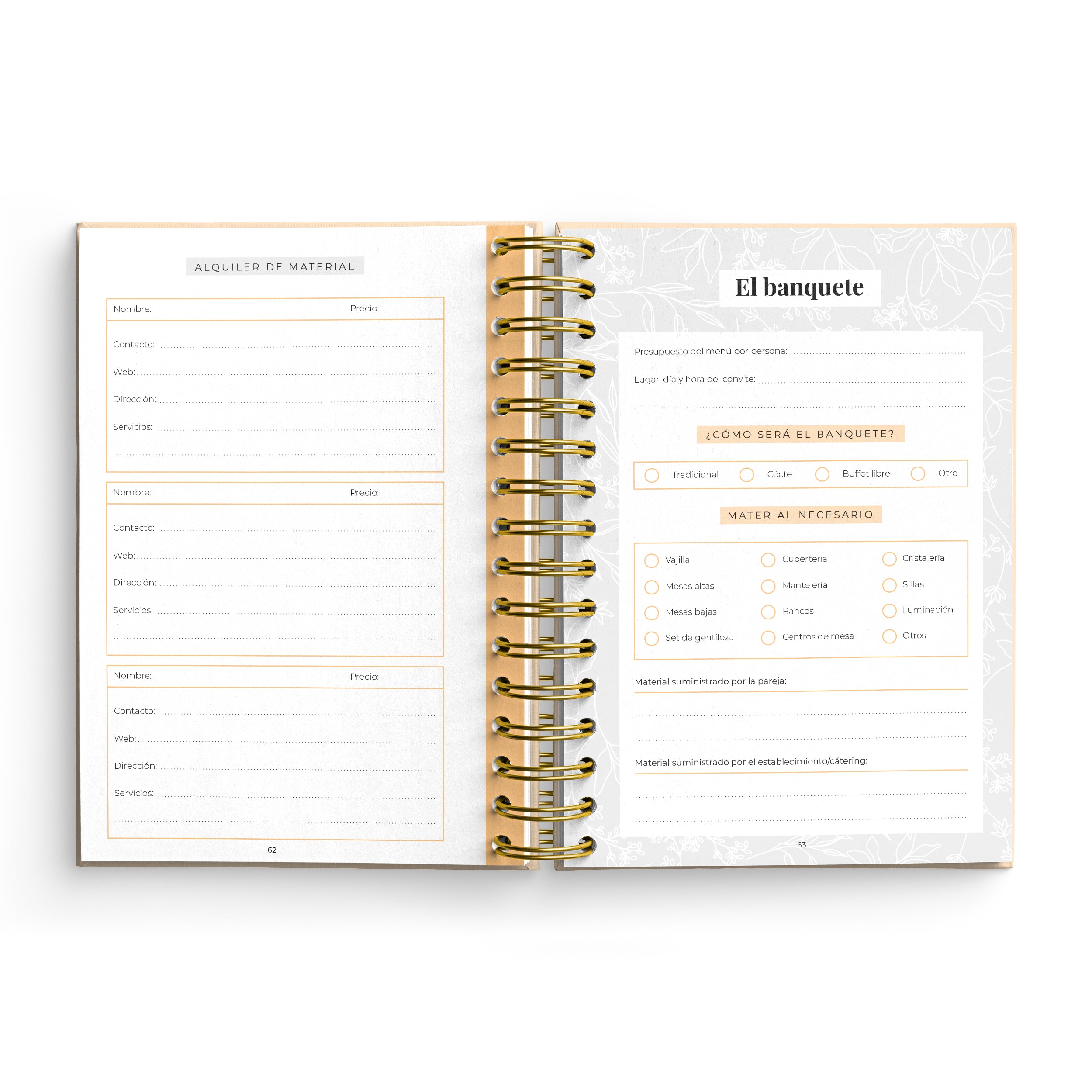Agenda de Boda