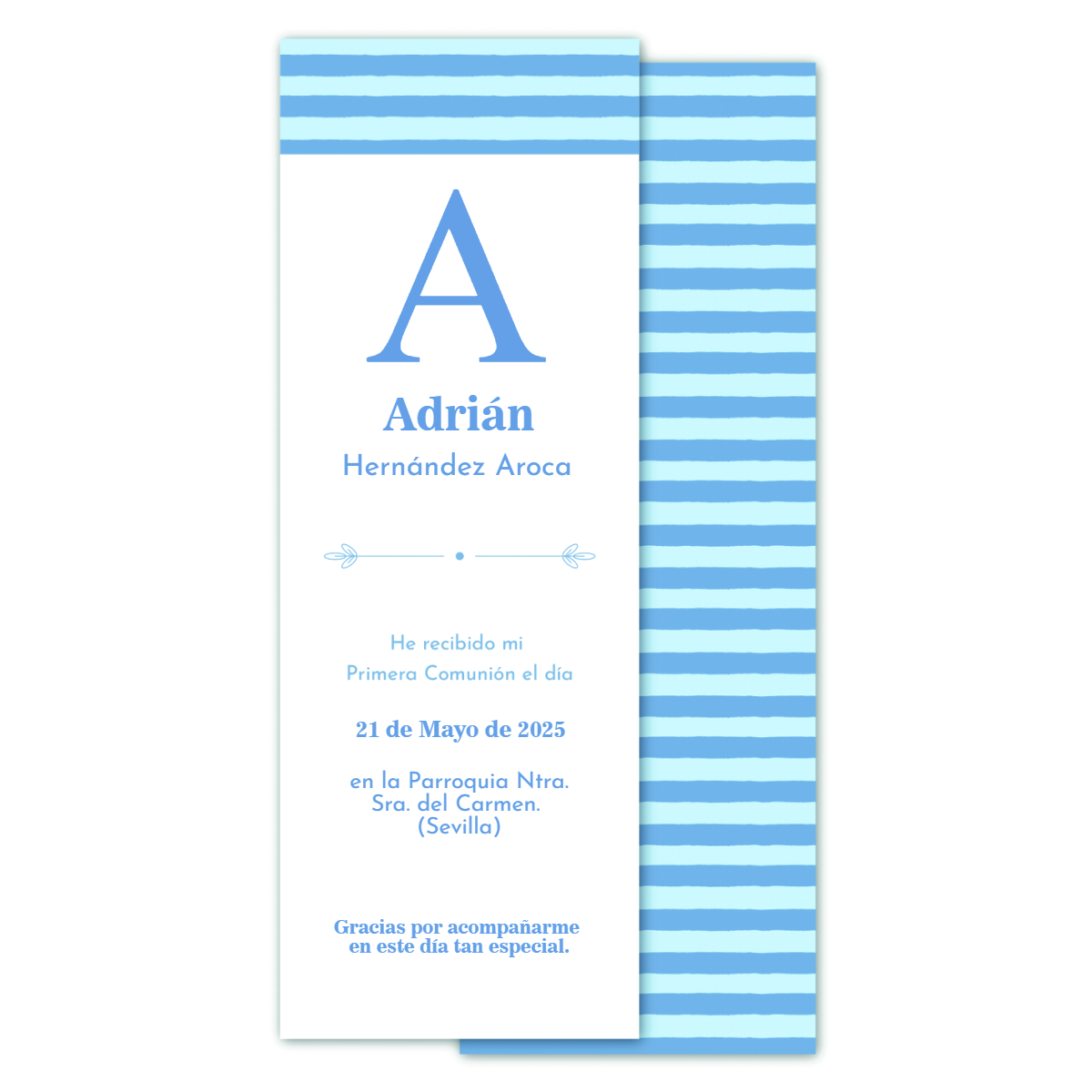 Marcapáginas Comunión