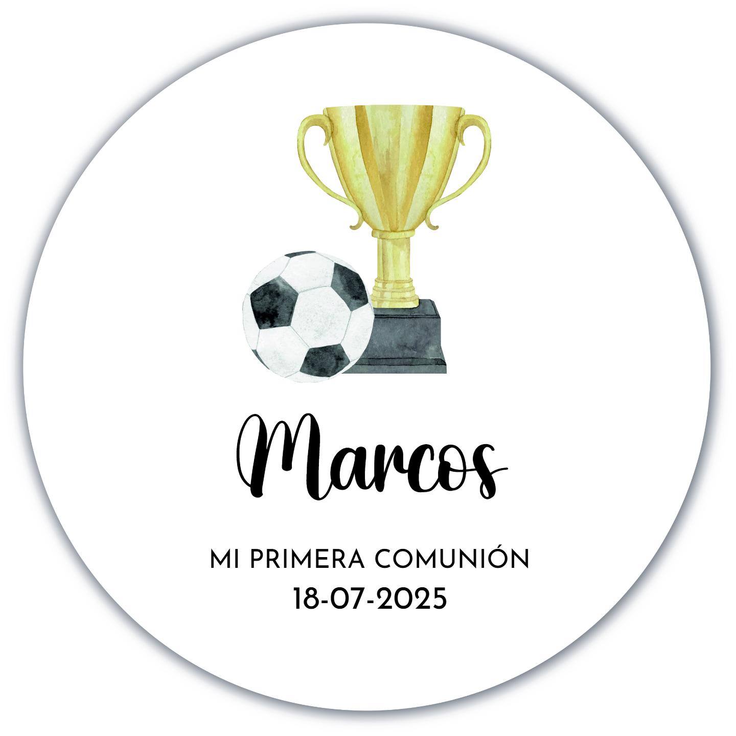 Pegatinas de comunión niño