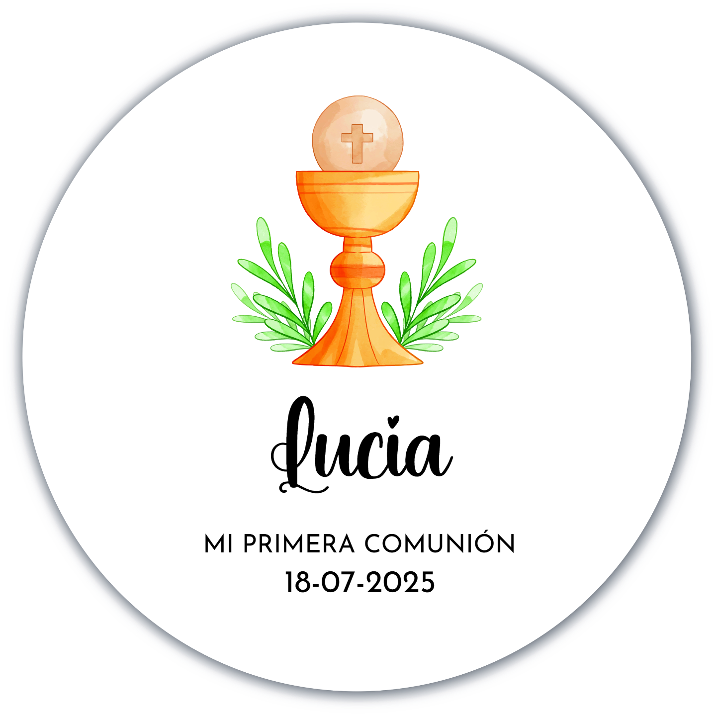 Pegatinas comunión niñas