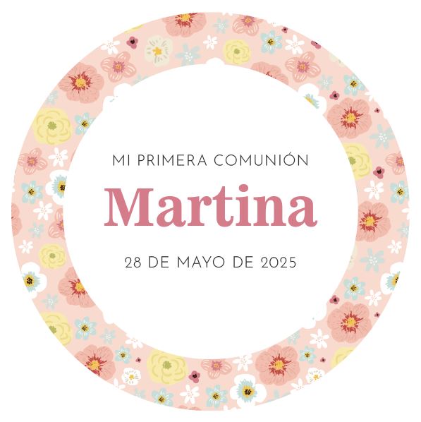 Pegatinas Comunión Niñas