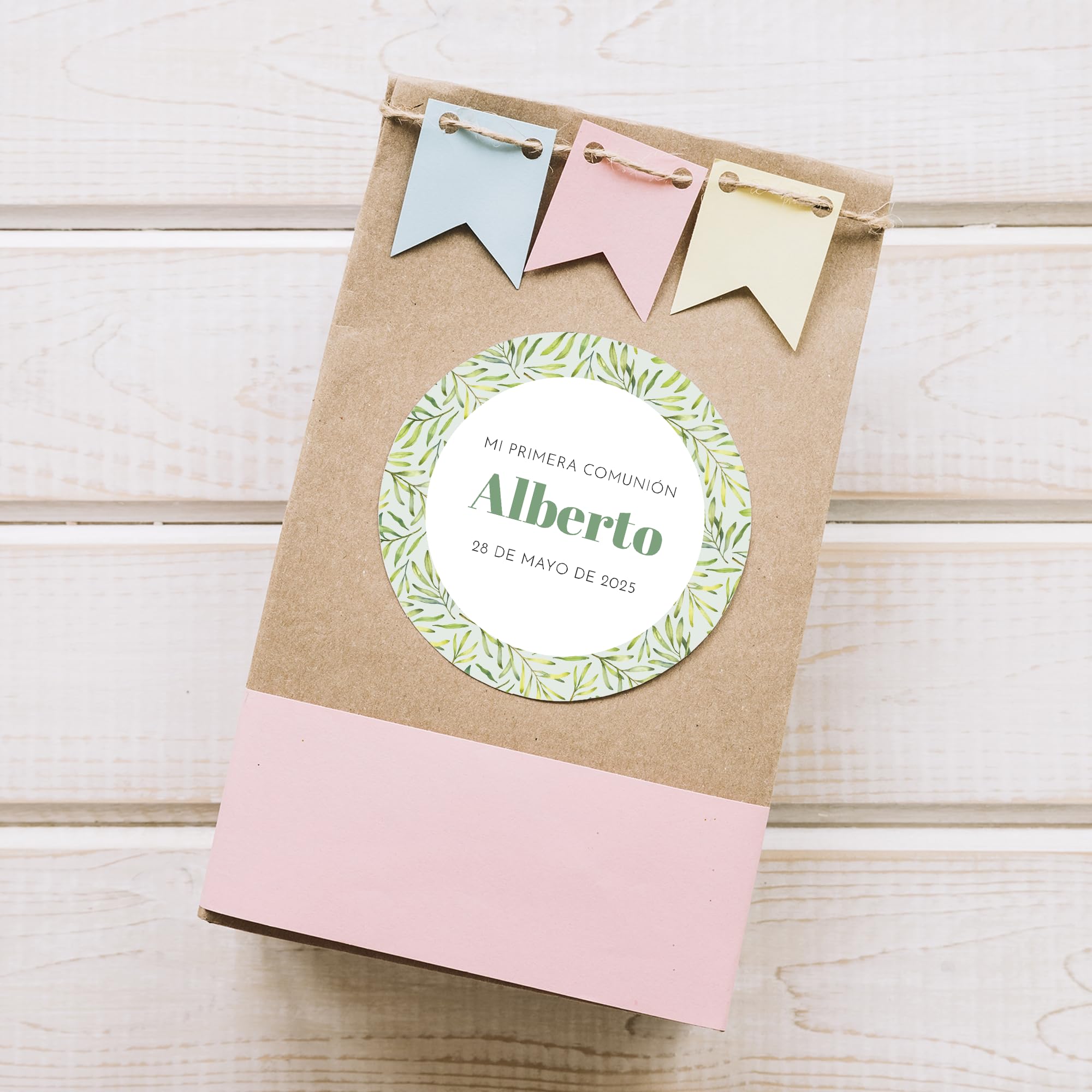 Etiquetas Comunión Eucal - Pack 25 unidades